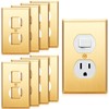 Zonon 8 Pack Gold Outlet Covers 4.50 x 2.76 Duplex