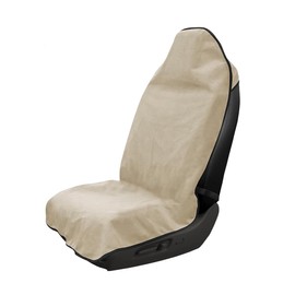 Ohleats Car Towel Seat Cover, Waterproof Auto Seat Cover for Running, Swimming, Gym, Washable Non-Slip Car Seat Protector Fit for Sedans, Trucks, SUVs, Universal Car Accessories (Beige)