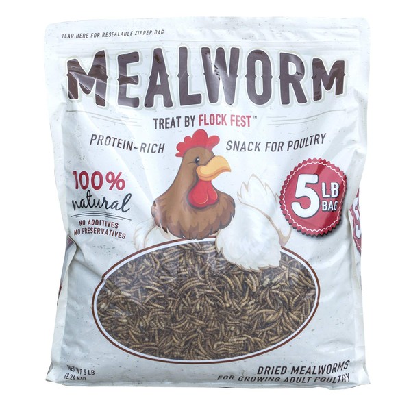 Buffalo Tools DMW54PC 5Lb Dried Mealworm 4 Piece