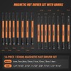 LOZAGU 16Pcs Long Magnetic Nut Driver Set for Impact Drill
