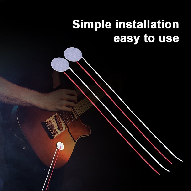 Alomejor Piezo Disc High Sensitivity Guitar Piezo Element Sensor with