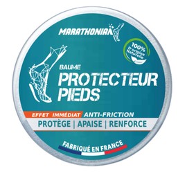 Marathonian - Fußschutzbalsam - 3 in 1 - Schützt/beruhigt/stärkt - Anti-Reibungs-Fußpflege - 100% natürlichen Ursprungs - Hergestellt in Frankreich - klinisch getestet