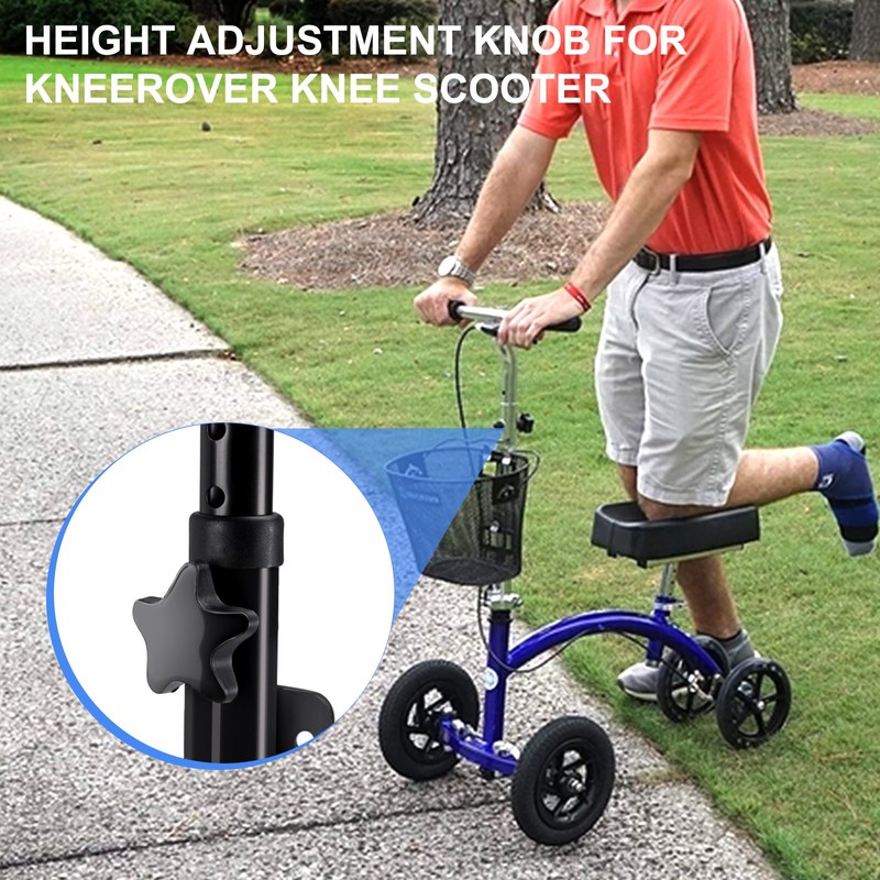 YIBEICO Replacement Adjustment Knobs for Knee Walker Replacement Parts for