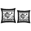 Line Art Fish & Ichthyologist Celestial Pearl Danio Throw Pillow