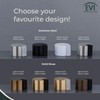 EVI Door Stoppers | Leather Brass Door Stop - Adhesive