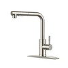 FORIOUS Kitchen Faucets with Pull Down Sprayer, Brushed Nickel Stainless