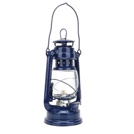 Hurricane Oil Lamp ,Hurricane Lamps Vintage Lantern Lights Burning Lantern Retro Kerosene Lamps Classic Oil Lamp Table Lanterns, Vintage Kerosene Lamp for Home, Garden (Blue)