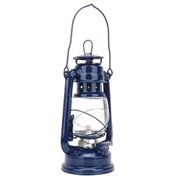 Hurricane Oil Lamp ,Hurricane Lamps Vintage Lantern Lights Burning Lantern Retro Kerosene Lamps Classic Oil Lamp Table Lanterns, Vintage Kerosene Lamp for Home, Garden (Blue)
