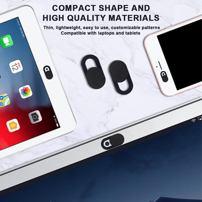 Webcam Cover, 8 Pcs Ultra-Thin Web Privacy Camera Covers, Webcam