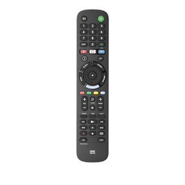 One For All TV Replacement Remote Compatible with Sony TVs Only (LCD, LED, OLED, Plasma) - Ideal Replacement Remote Control with Same Functions as The Original Remote, Black, Model URC4812
