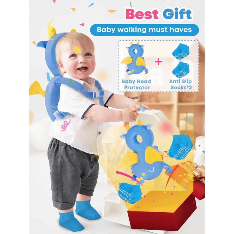 MAFORTS Baby Head Protector Backpack,Toddler Back Pack Protection,Infant Fall Back