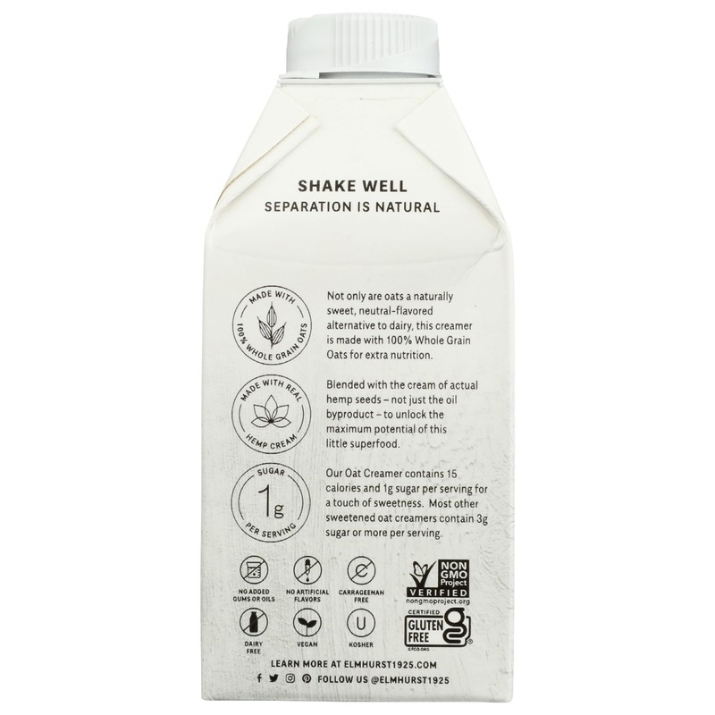 ELMHURST Pistachio Creme Oat Creamer, 16 FZ