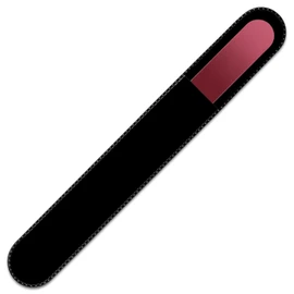 Mont Bleu Large Glass Nail File in Black Velvet Bag - Real Tempered Glass - Glass Nail File - Glass File - Nail File for Nails - The Perfect Nail Care