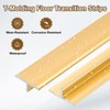 uxcell 2.9ft x 0.47" t Molding Floor Transition Strips, Aluminium