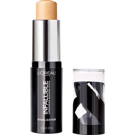 L'Oreal Paris Makeup Infallible Longwear Highlighter Shaping Stick, Up to 24hr Wear, Buildable Cream Highlighter Stick, 41 Gold is Cold, 0.3 oz.