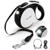 WRSOMIT Retractable Dog Leash with Chew Proof Cable and LED