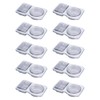 DONGKER Double Compartment Condiment Container,10/20 PCS Square & Round Travel