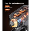 Espresso Machine 20 Bar,Compact Espresso Machine with Milk Frother,Stainless Steel