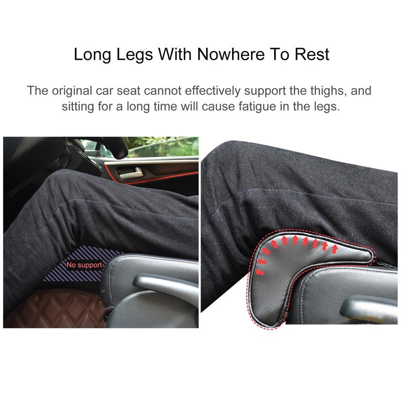 Sanbuildrro Car Leg Extender Leg Support Cushion for Car Driver