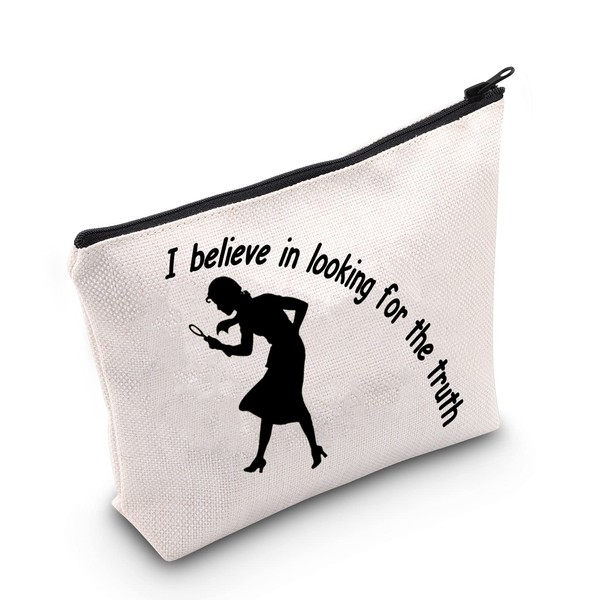 LEVLO Nancy Movie Cosmetic Bag Nancy Fans Gift I Believe In Looking For The Truth Nancy Makeup Bag with Zipper for Women and Girls, Looking For The Truth