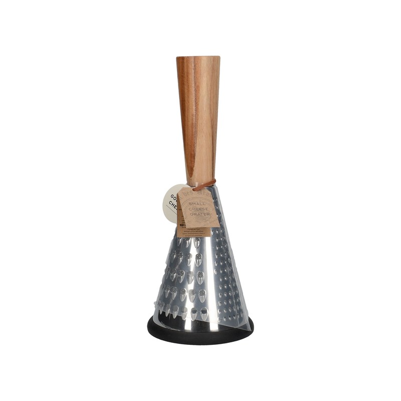 MasterClass Gourmet Cheese Small Vintage-Style Conical Cheese Grater with Wooden