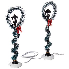 Department 56 Accessories Collections Christmas Wreath Street Village Lights, Multicolor