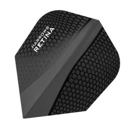 US Darts Harrows Retina Black Standard Dart Flights 3 Sets (9 Flights) - 100 Micron