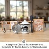 Ayerphalo Bacon Grease Container with Strainer - With Food-Grade Silicone
