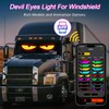 2PCS LED Eyes for Car Windshield: 14.1"x4.3" Devil Eyes Light