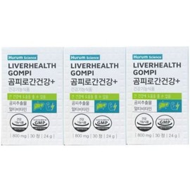 Hurum Gompi Liver Health + 30 Tablets (3 Boxes) Liver Health Gompi Extract Multivitamin Health Functional Food / 휴럼 곰피로 간건강 + 30정 3박스 간건강 곰피추출물 멀티비타민 건강기능식품