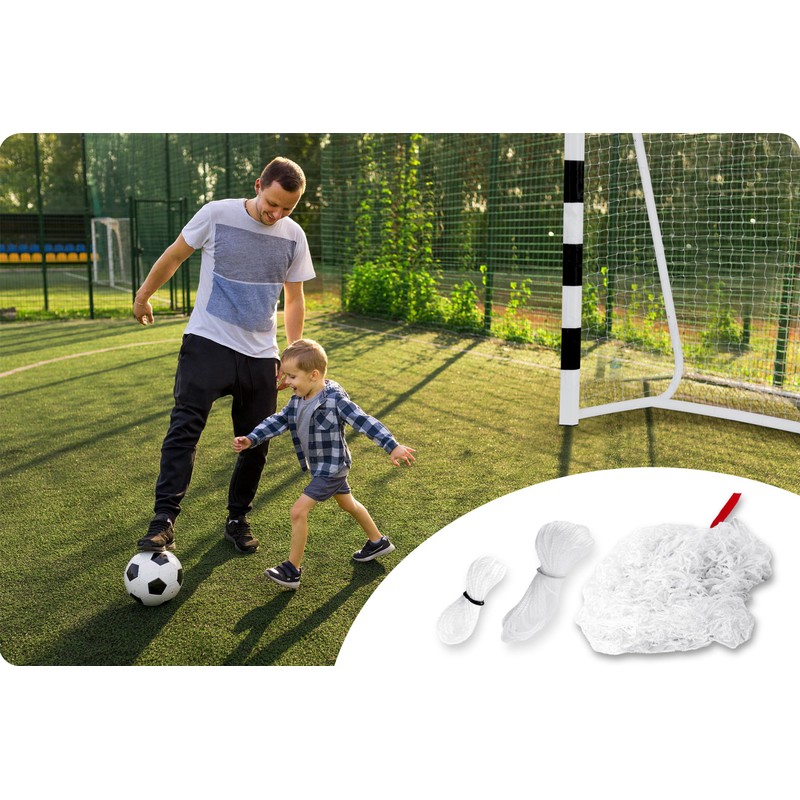 Neo-Sport Rete per porta da calcio, robusta e di ricambio,