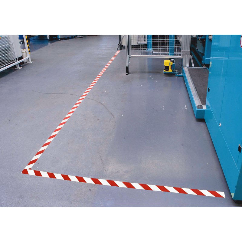 tesa 60760 Red And White Hazard Warning Floor And Lane