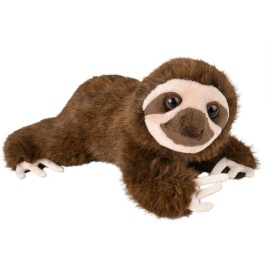 Rinco 8" Brown Sloth Animal Den Adventure Planet Plush Toy