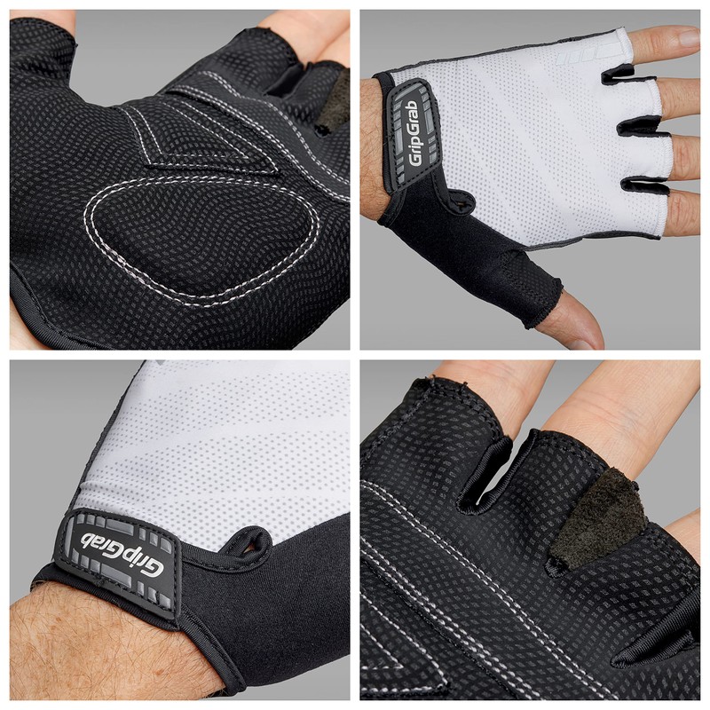 GripGrab Rouleur Padded Short Finger Summer Cycling Gloves Comfortable Half