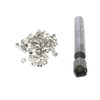 WedDecor 8mm Pyramid Shape Spike Square Studs Prong Rivets for
