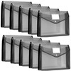 Epakh 10 Pcs Plastic File Folders Envelope Expanding File Wallet
