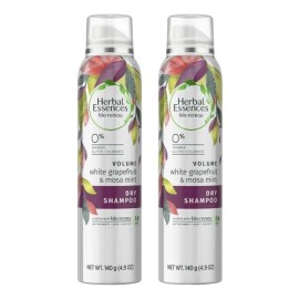 Shampoo seco Herbal Essences Bío:renew White Grapefruit & Mosa Mint en aerosol de 140g por 1 unidad