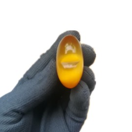 Sunshcat Sunshcat Natural Yellow Cat's Eye Stone Palm Worry Carved Heart Shaped Love Crystal and Healing Stone,1.57 Inchs Valentine's Day Gift Thanksgiving Gift