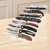 awagas Acrylic Knife Display Stand, Dagger Stand Clear Knife Display