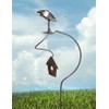 Modern Artisans American Made Flatware Finch Balancing Garden Stake and