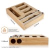 Jitner NEW! Storage Bag Organizer with Foil and Plastic Wrap