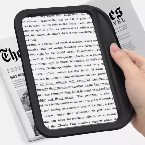 Unbranded 5X Full Page Magnifier Large Handheld Magnifying Glass for