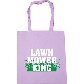 Hippowarehouse Lawn Mower King Tote Shopping Gym Beach Bag 42cm x38cm, 10 litres