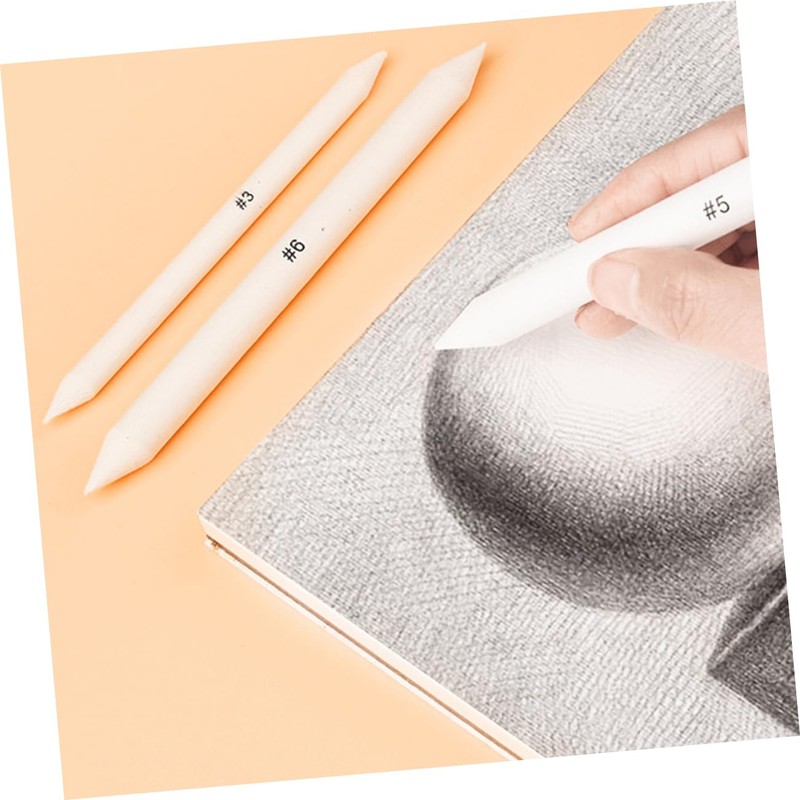 SHOWERORO 6pcs Chalk Pencils Drawing Pencils Highlight Chalk Erasers for
