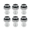 Briny River 6Pcs G1/4" Thread to 3/8" Barb Fitting Hose