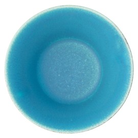 Marui Pottery MR-3-4615 Shigaraki Ware Hechimon Donburi Rice Bowl, Capacity: Approx. 43.1 fl oz (1,400 ml), Blue Glaze, Blue