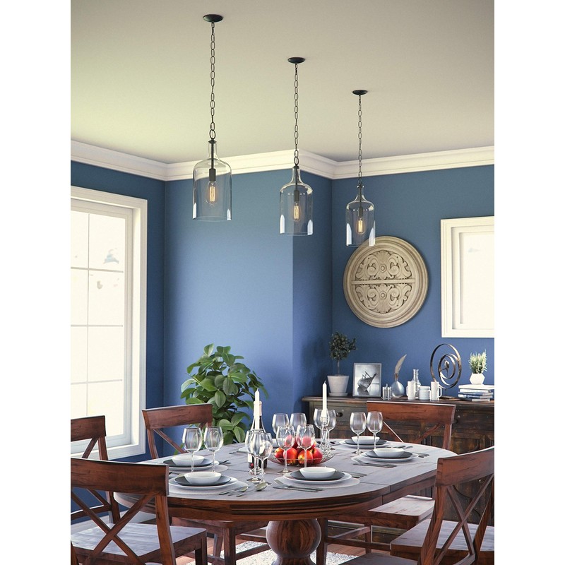 Kenroy Home 91831ORB Capri 1 Light Mini Pendant with Blackened