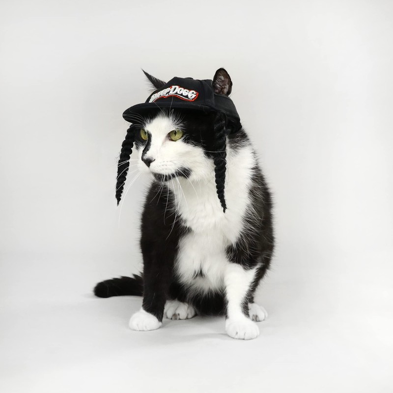 Snoop Doggie Doggs Deluxe Pet Baseball Hat, Classic Snoop, X-Small
