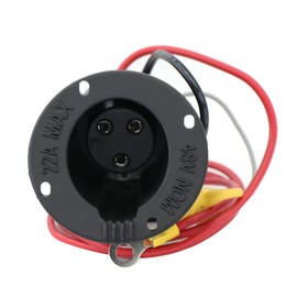 BestAccess Carrito de golf para coche DS 48V cargador receptáculo y fusible montaje para Club Car DS carrito de golf OEM #101802101 1017968-01 1018949-01