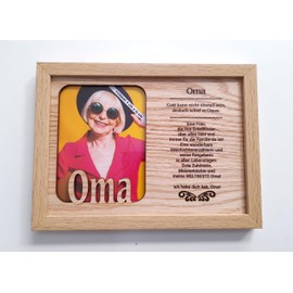 power gift Grandma Picture Frame for Photo and Matching Saying. Photo Frame Standing and Hanging. Picture Frame, Photo Board, Portrait Frame, Original Gift for Any Occasion